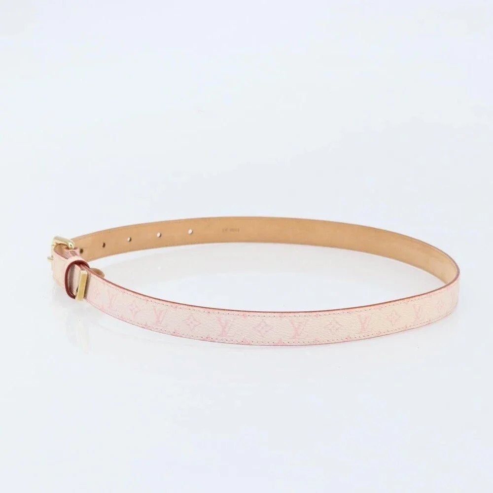 Louis Vuitton Monogram Cherry Blossom Ceinture Belt Brown